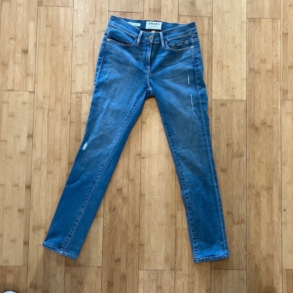 Frame le Skinny de Jeanne jeans Alverstone size 26 - Picture 3 of 9